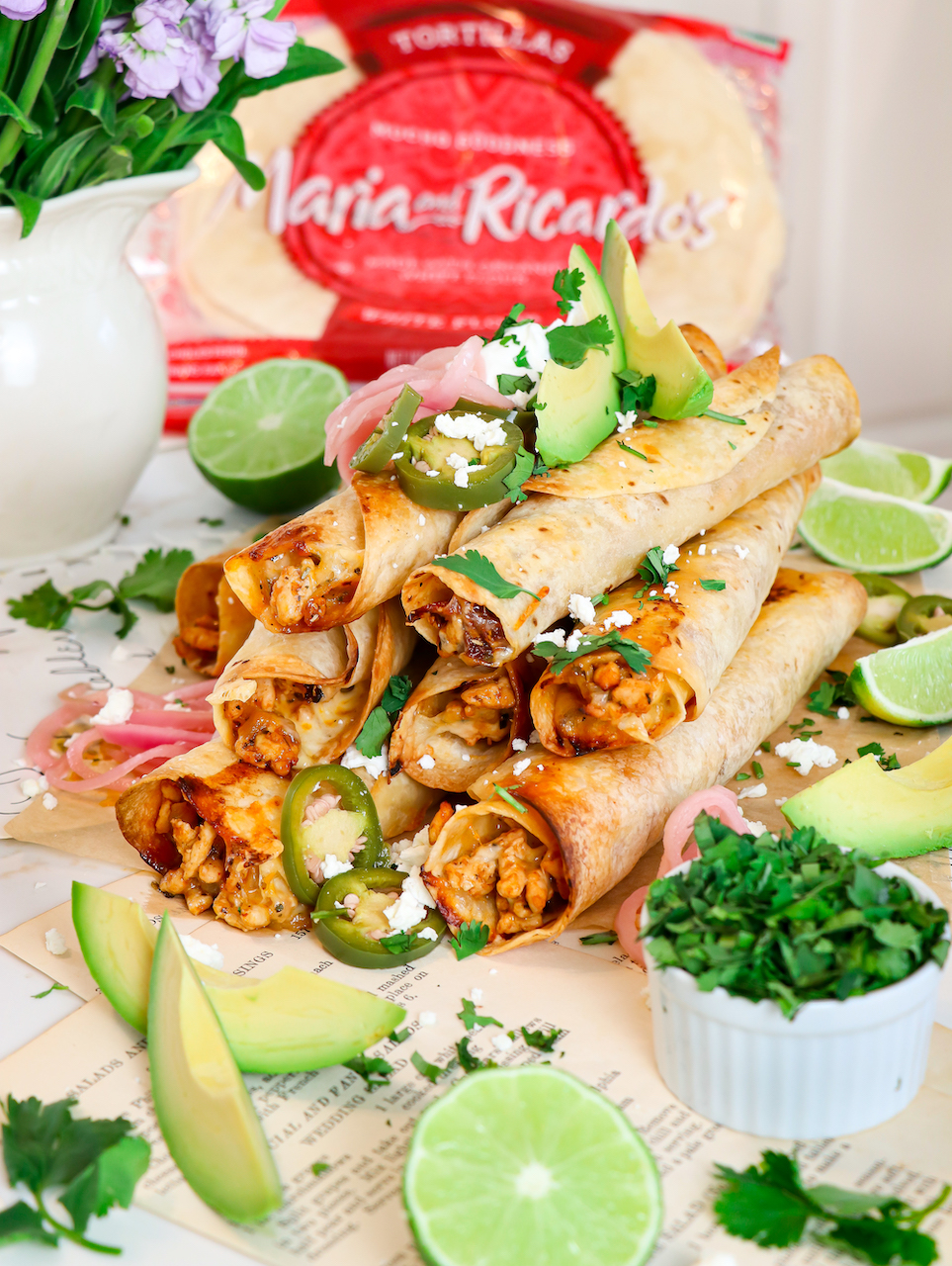 Shockingly Easy OvenBaked Chicken Taquitos